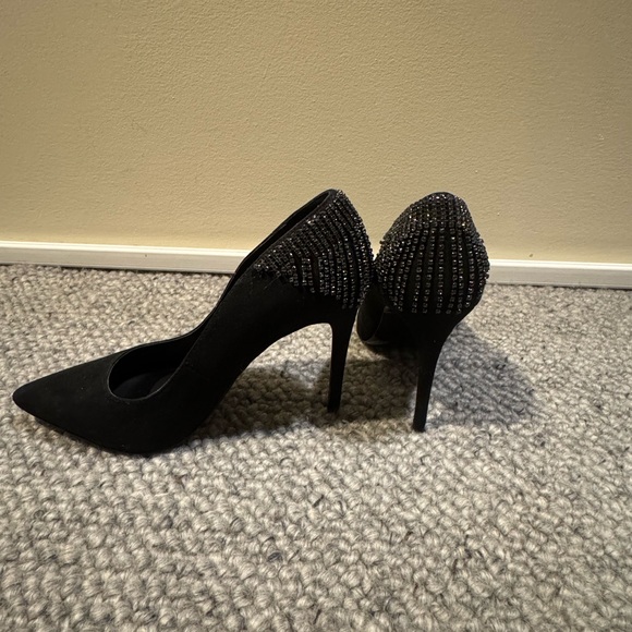 Call It Spring Black Embellished Heels - Picture 2 of 3